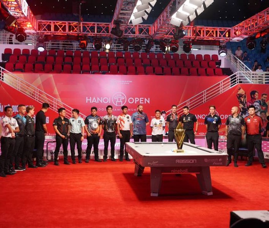 Tưng bừng lễ khai mạc giải vô đich Hanoi Open Pool Championship