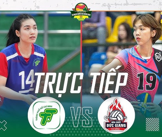 Link trực tiếp giải bóng chuyền VĐQG hôm nay: Hoá chất Đức Giang vs Tp.Hồ Chí Minh