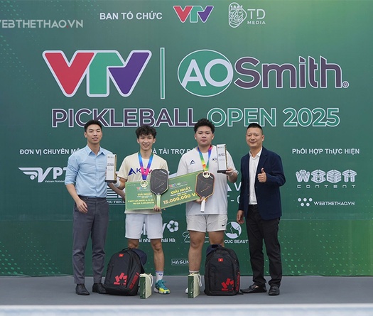 Tiến Thịnh - Văn Phúc: Cú bứt phá ngoạn mục để đăng quang VTV A.O SMITH Pickleball Open 2025