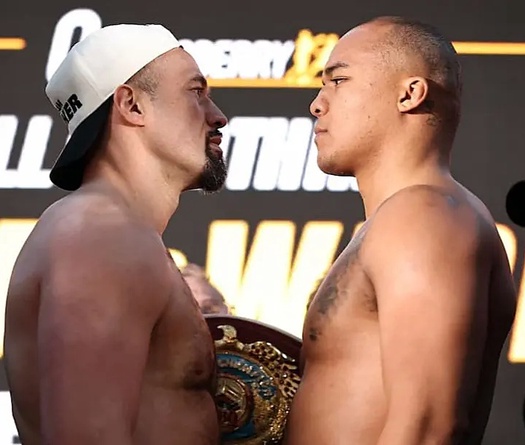 Joseph Parker "nuốt chửng" Fabio Wardley khi cân ký chính thức