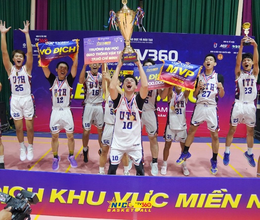 Kết quả Giải bóng rổ sinh viên toàn quốc NUC 2025 tranh cúp TV360 KV miền Nam hôm nay mới nhất