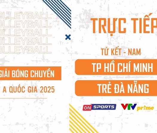 Link trực tiếp tứ kết giải bóng chuyền hạng A hôm nay: Tp.HCM vs Trẻ Đà Nẵng