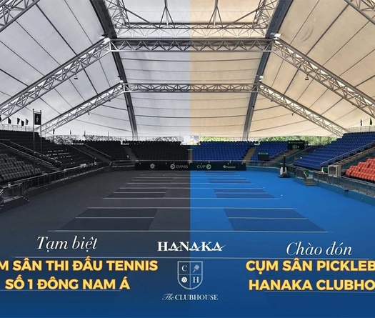 Sân quần vợt số 1 Đông Nam Á phải nhường chỗ cho pickleball