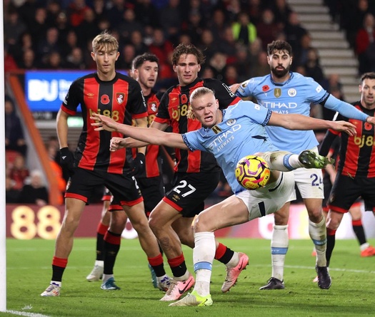 Tỷ lệ kèo trận Man City vs Bournemouth, 23h30 ngày 2/11, Ngoại hạng Anh