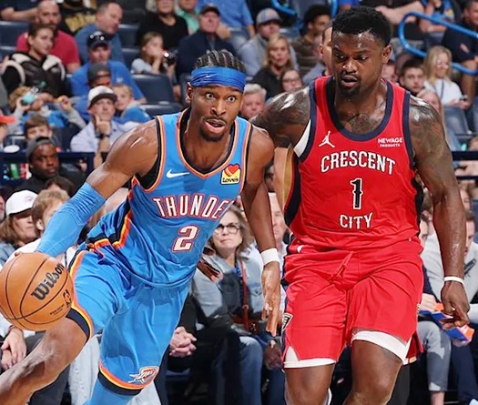 Oklahoma City Thunder thắng 7 trận liên tiếp, trở thành đội duy nhất còn bất bại NBA 2025-26