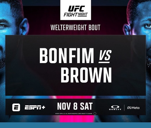 Lịch thi đấu UFC Vegas 111: Gabriel Bonfim vs. Randy Brown