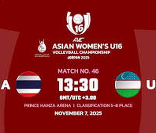 Link trực tiếp giải bóng chuyền U16 vô địch châu Á: Thái Lan vs Uzbekistan