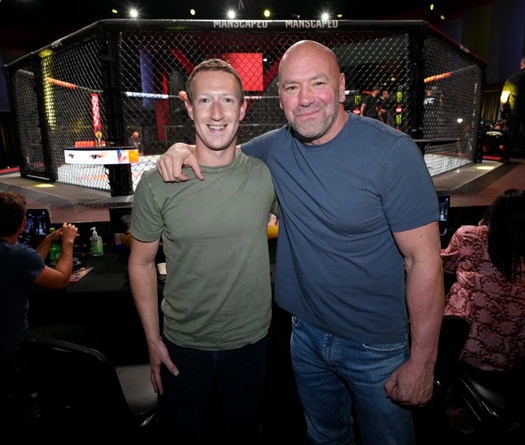 Chủ tịch UFC nhận định về trình độ thực chiến của Mark Zuckerberg
