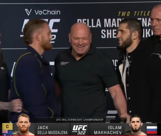 UFC 322: Dana White phải giải vây màn đối mặt giữa Della Maddalena và Makhachev