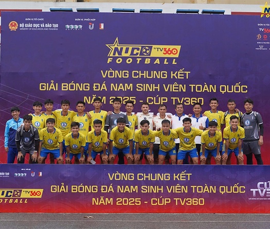 Lịch thi đấu vòng chung kết giải bóng đá sinh viên toàn quốc NUC Cúp TV360