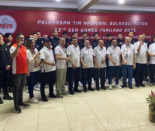 Đội tuyển bóng chuyền nam Indonesia sang Trung Quốc tập huấn chuẩn bị SEA Games 2025