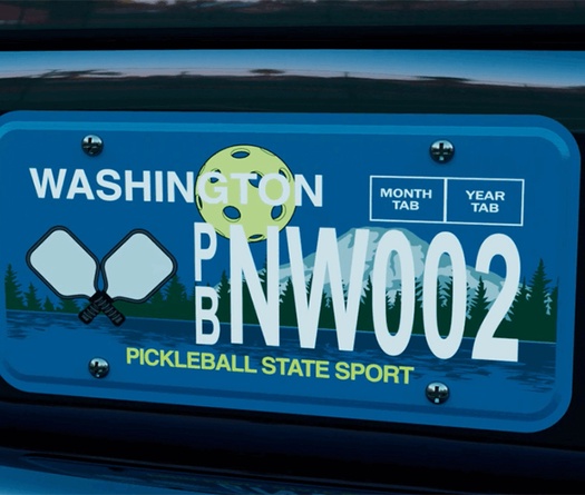 Pickleball có biển số xe riêng tại bang Washington