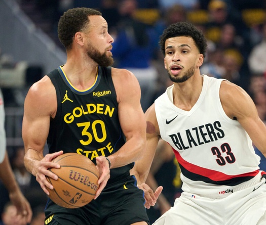 Stephen Curry ghi 38 điểm vẫn bất lực, Golden State Warriors thua đau Blazers tại NBA Cup 2025