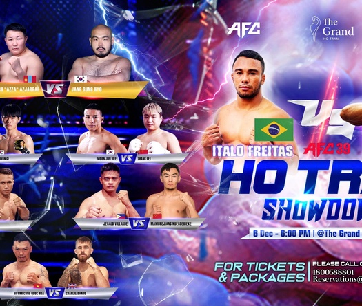 Lưu Đức Mạnh tái xuất trong đêm tranh đai MMA châu lục tại AFC 39