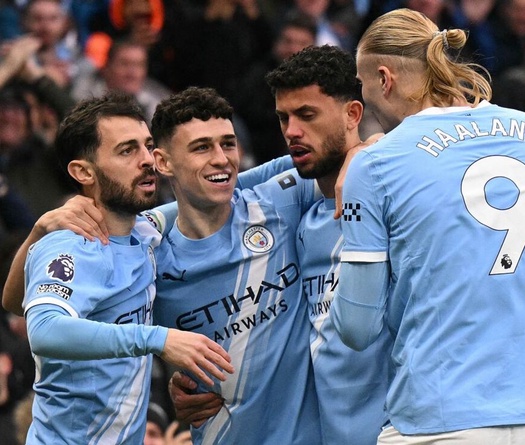 Bảng xếp hạng Ngoại hạng Anh sau khi Man City thắng ở phút bù giờ