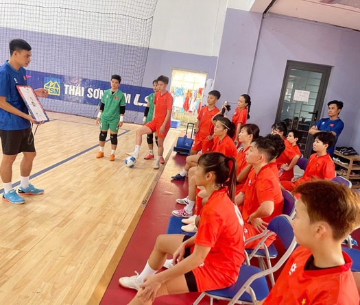 Đội tuyển Futsal nữ Việt Nam gấp rút hoàn tất chuẩn bị trước thềm SEA Games 33