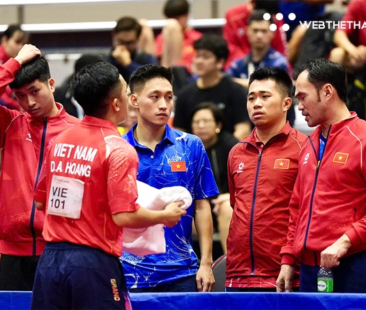 Singapore đánh bại Việt Nam kịch tính trong chung kết bóng bàn đồng đội nam  SEA Games 33