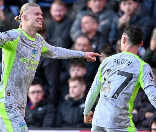 Bảng xếp hạng Ngoại hạng Anh sau khi Man City thắng 4 trận liên tiếp
