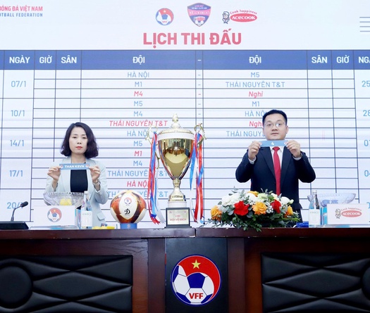Công bố tài trợ và bốc thăm xếp lịch thi đấu giải U19 nữ Quốc gia