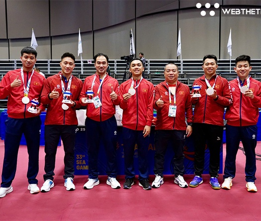 Bóng bàn Việt Nam khép lại SEA Games 33 với 3 huy chương