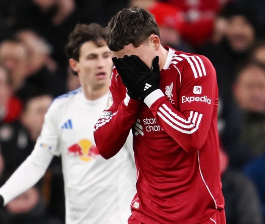 Liverpool khởi đầu năm 2026 đáng thất vọng trước đội mới lên hạng