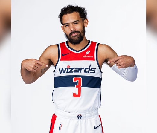 Diện mạo mới của Trae Young: Khoác áo số 3 tại Wizards nhưng chưa thể ra sân vì chấn thương?