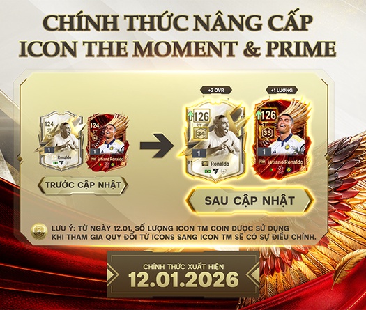 Bảo trì FC Online hôm nay 12/1: Cập nhật chỉ số mùa ITM