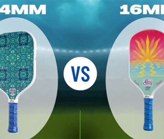 So sánh vợt pickleball lõi 16mm và 14mm: Phân tích kỹ thuật, cảm giác đánh và ứng dụng chiến thuật