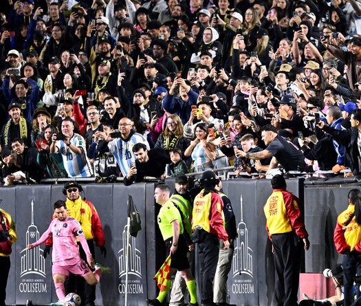 Trận đấu giữa LAFC và Inter Miami của Messi lập kỷ lục về khán giả ở ngày khai mạc MLS
