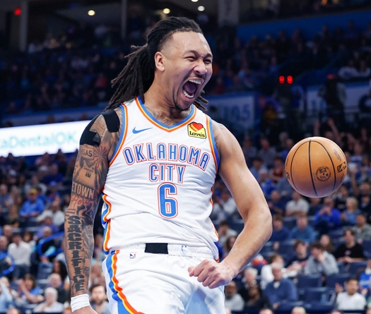 Cầu thủ gốc Việt bùng nổ tại NBA: Jaylin Williams ghi 30 điểm cho nhà đương kim vô địch OKC Thunder