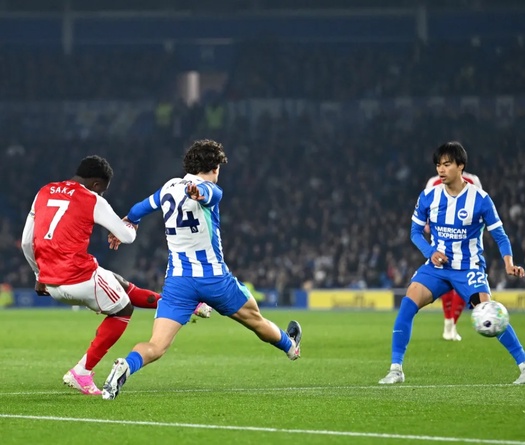 Bảng xếp hạng Ngoại hạng Anh mới nhất: Arsenal tạo cách biệt với Man City