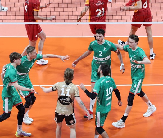 Greenyard Maaseik thắng nghẹt thở Galatasaray ở tứ kết CEV Cup