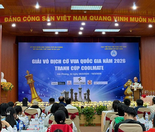 Các kỳ thủ hàng đầu tranh tài ở giải Vô địch cờ vua quốc gia 2026 tranh cúp Coolmate