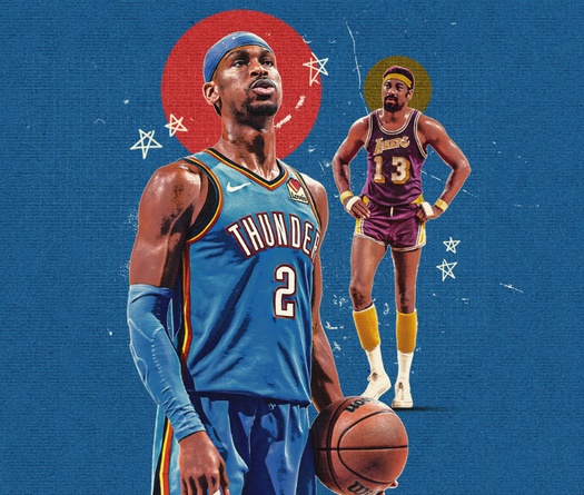 Cột mốc lịch sử: Shai Gilgeous-Alexander phá vỡ kỷ lục 63 năm của Wilt Chamberlain