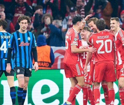 Bayern Munich tạo nên những con số đáng xấu hổ cho Atalanta ở Champions League