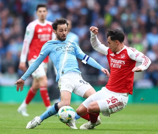 Đội hình ra sân trận Man City vs Arsenal ở Ngoại hạng Anh hôm nay