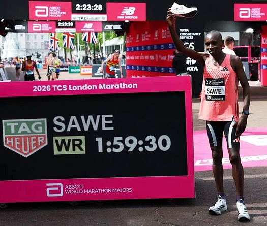 Sebastian Sawe phá tan các mốc thời gian của Kelvin Kiptum khi lập kỷ lục marathon thế giới