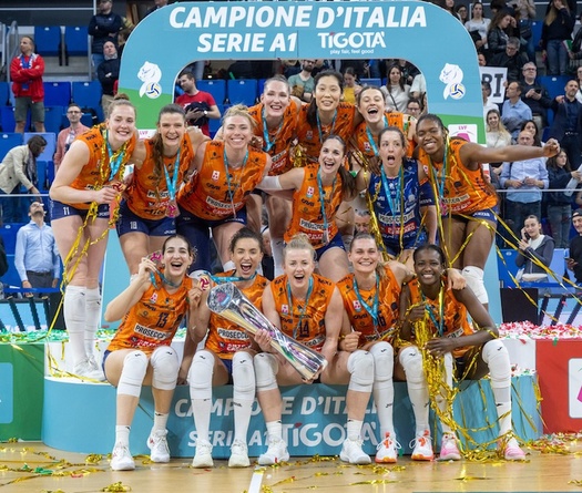 Conegliano lần thứ 9 vô địch Serie A1, khẳng định kỷ nguyên thống trị