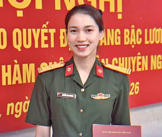 Nguyễn Thị Phương được thăng quân hàm Thiếu tá, phần thưởng xứng đáng cho hành trình nỗ lực