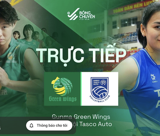Link trực tiếp cúp bóng chuyền VTV9 Bình Điền hôm nay 15/5: Hà Nội Tasco Auto vs Gunma Green Wings