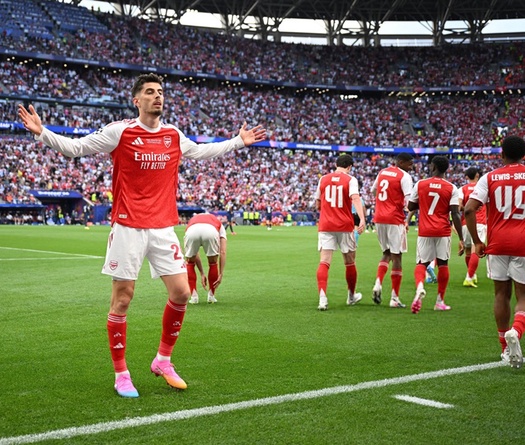 Havertz lập cột mốc lịch sử sau bàn mở tỷ số cho Arsenal trước PSG