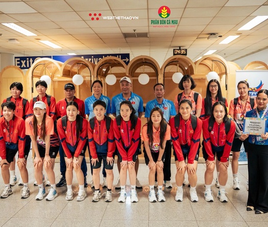 Đội tuyển bóng chuyền nữ Việt Nam khởi hành trong đêm tới Philippines dự AVC Cup 2026