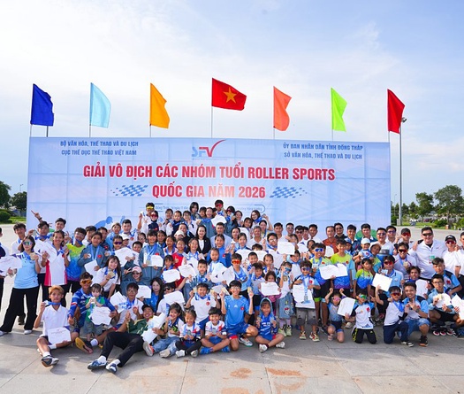 Giải vô địch các nhóm tuổi Roller Sports quốc gia 2026 hạ màn sau hai ngày tranh tài hấp dẫn