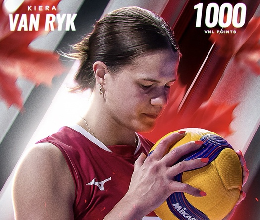 Cột mốc lịch sử của Van Ryk đưa Canada khuất phục Bulgaria tại VNL 2026