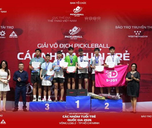 Vòng loại 2 Giải Pickleball trẻ Quốc gia 2026 khép lại với nhiều dấu ấn chuyên môn