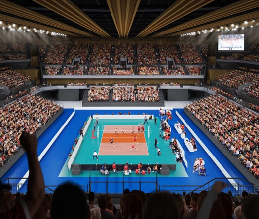Cận cảnh độ hoành tráng nhà thi đấu môn bóng chuyền Olympic Tokyo 2020