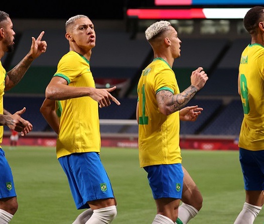U23 Brazil vào bán kết Olympic nhờ bộ đôi Richarlison - Cunha
