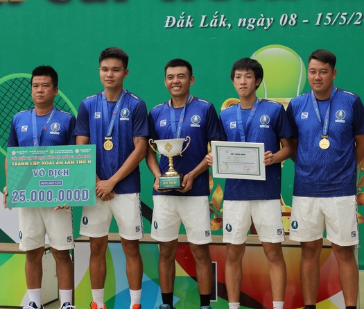 Nam Hải Đăng Tây Ninh và nữ Quân đội 1 vô địch giải tennis Đồng Đội Quốc Gia 2024