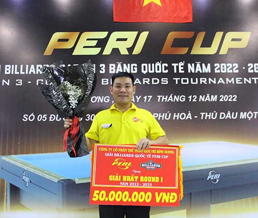 Giải Billiard Carom 3 băng Peri Cup Tour 2: Cao thủ như mây với Quốc Nguyện, Ngô Đình Nại