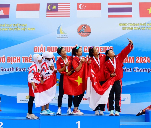 Việt Nam dẫn đầu áp đảo tại Giải Đua thuyền Canoe vô địch U19, U23 và vô địch Đông Nam Á 